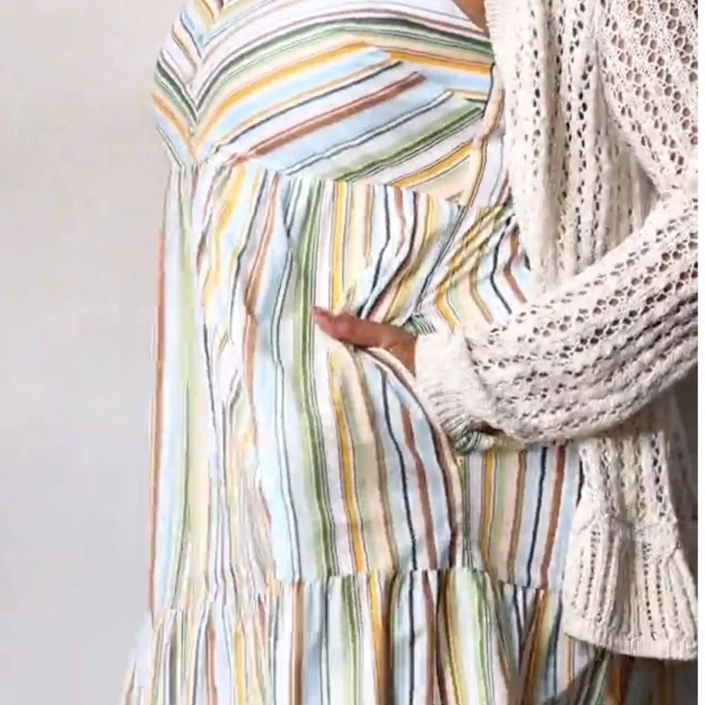 LC Lauren Conrad Multi-Color Striped Maxi Dress - Picture 4 of 11